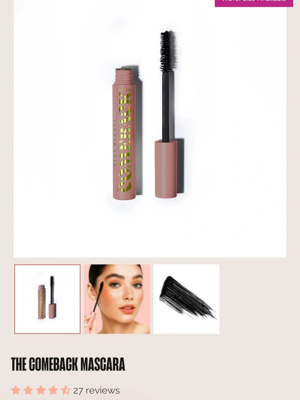 ANTHR Beauty The Comeback Mascara NIB - Full Size